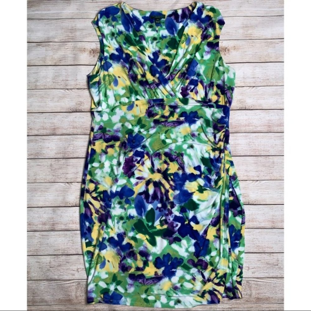 Ralph Lauren Floral Print Watercolor Sarong Waist